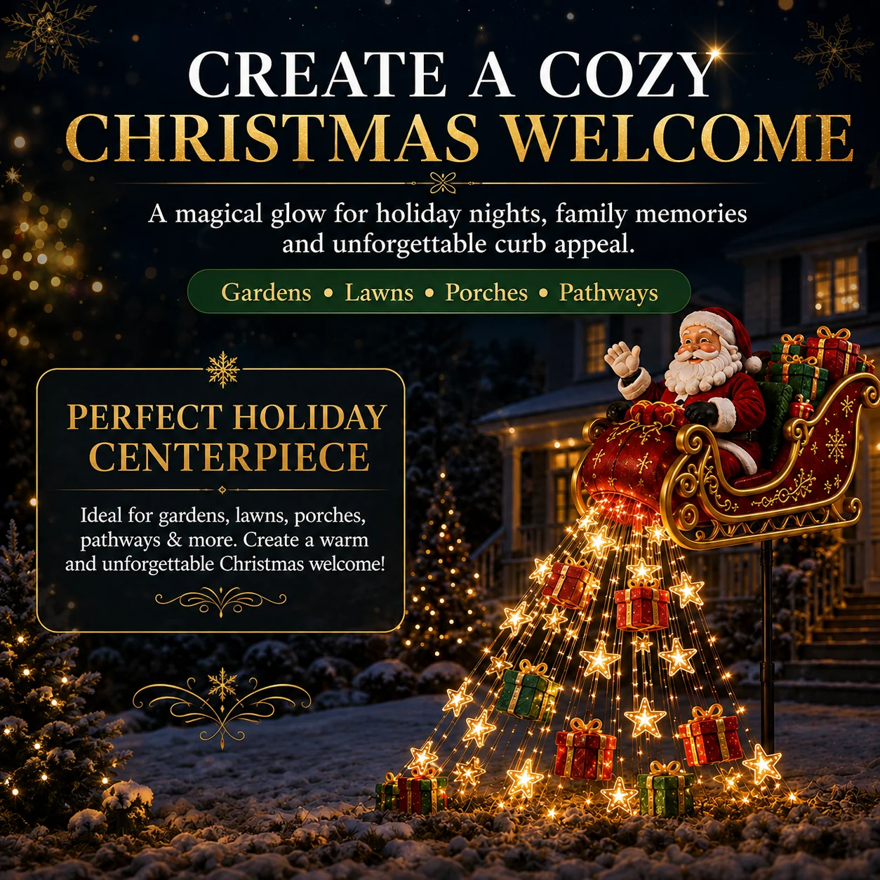 ✨ Enchanted Flower Fairy Solar Garden Light – Magical Glowing Outdoor Christmas Yard Decor 🧚🌸