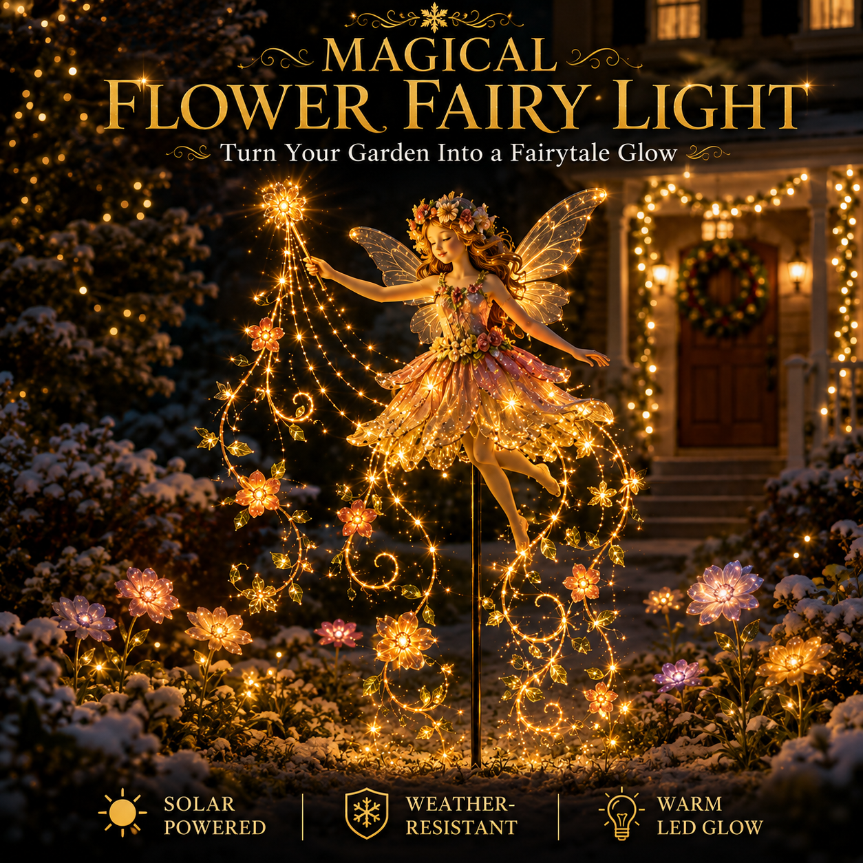 Flower Fairy Solar Light details