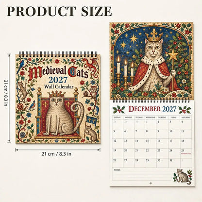 🐈🏰 Medieval Catastrophes 2027 — 12 Months of Historically Questionable Cats