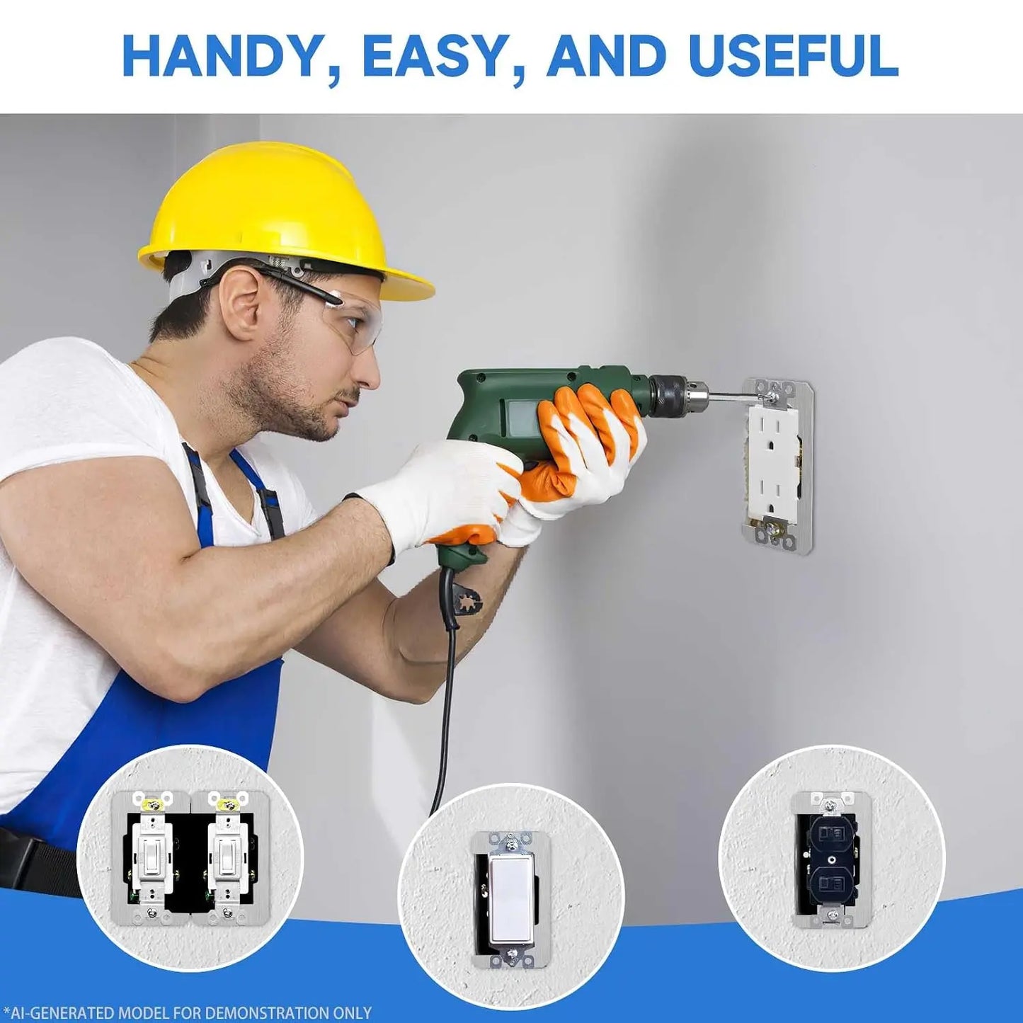 Metal Outlet Spacer Plates – Flush-Fit Leveling for Loose & Recessed Outlets