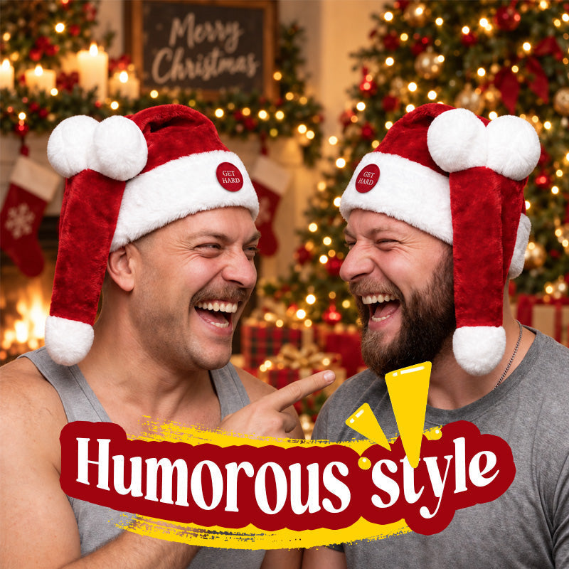 🎅 Jolly Wiggle™ Animated Santa Hat | Funny Moving Christmas Party Hat
