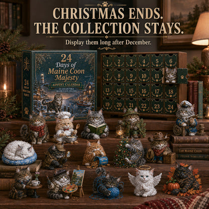 ⏰Limited Stock 50% OFF - 🎄🐱 2026 Maine Coon Advent Calendar – 24 Days of Maine Coon Majesty