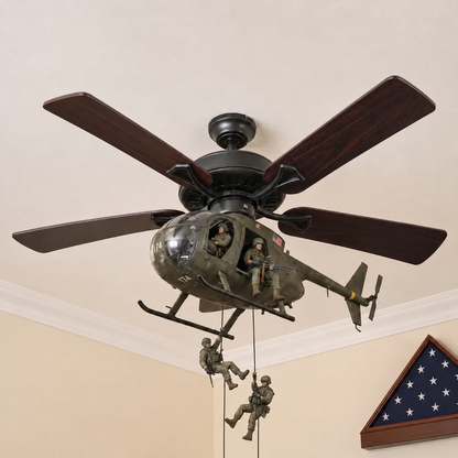 🔥 LAST DAY 50% OFF-🚁 Helicopter Ceiling Fan Decoration – Flying Aviation Display