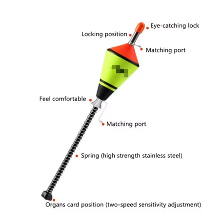 🎣⚡ HookSnap™ Automatic Fishing Bobber – Luminous Spring-Loaded Float