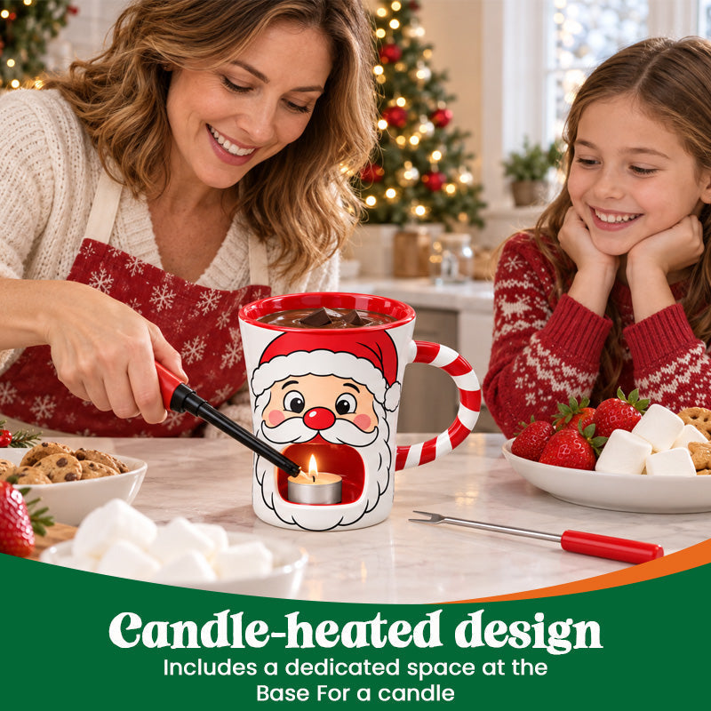 🎅🍫 Santa’s Sweet Melt™ Christmas Chocolate Fondue Mug