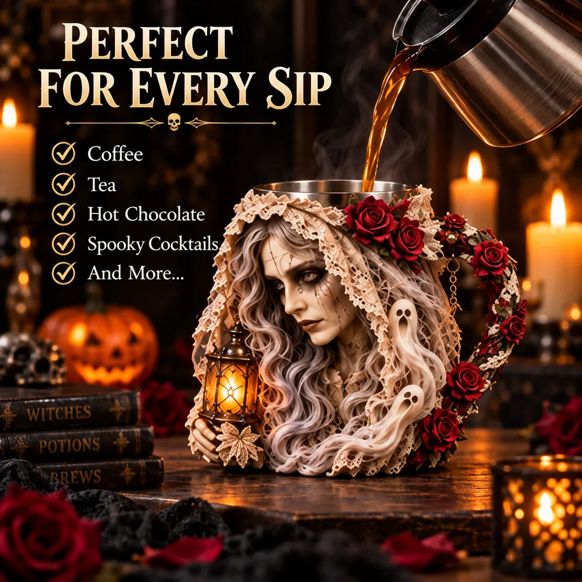 🔥 Halloween Sale: 49% OFF – 🎃 3D Halloween Character Mug Collection | 4 Sculpted Spooky Designs for Coffee, Décor & Collectors 👻