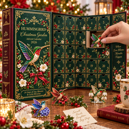 24 Days of Joy in Bloom — Hummingbird Christmas Garden Advent Calendar 2026