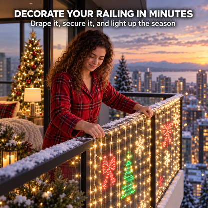 🔥LAST DAY 49% OFF -🎄 Smart RGB Pixel LED Curtain Lights | App-Controlled Dynamic Holiday Light Show for Outdoor Home Decoration