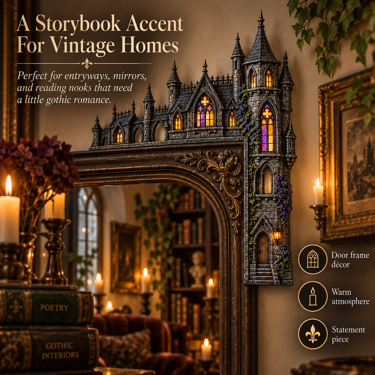 🏰Gothic Castle Door Topper