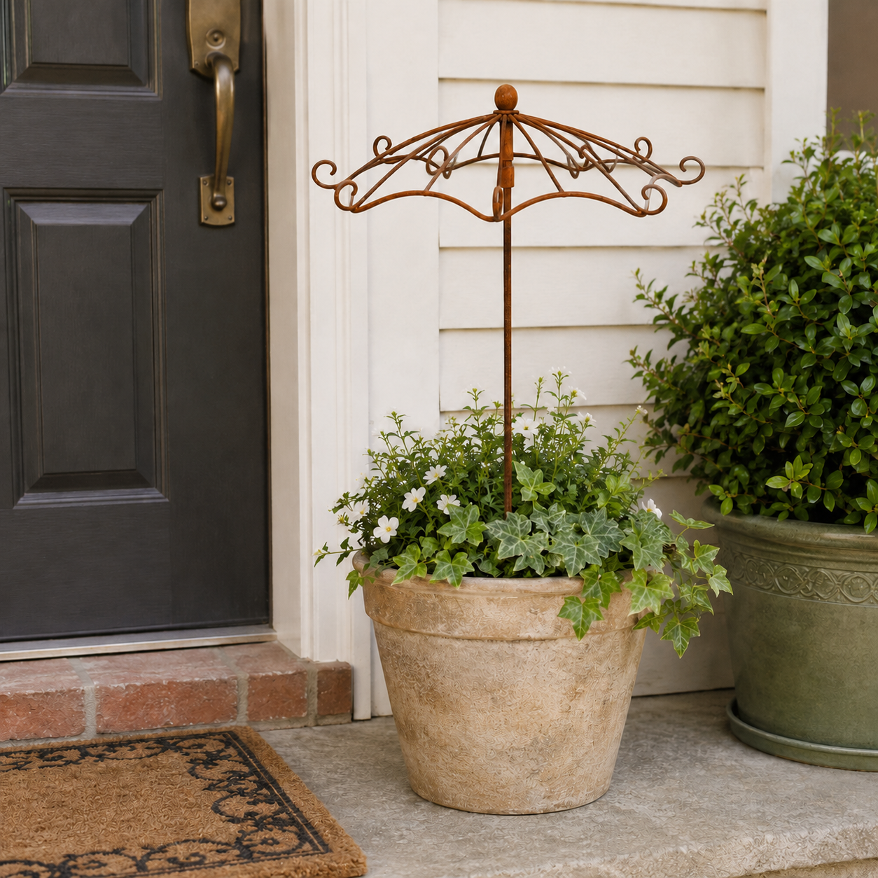 🌿 Vintage Umbrella Garden Trellis – Elegant Climbing Plant Support for Roses & Vines 🌹