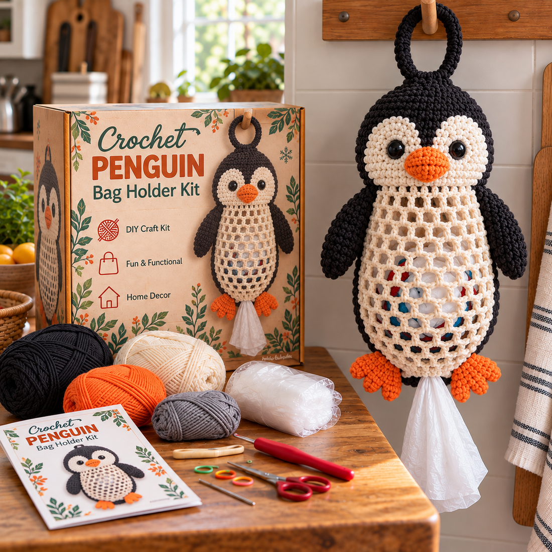 Different crochet animal bag holder styles