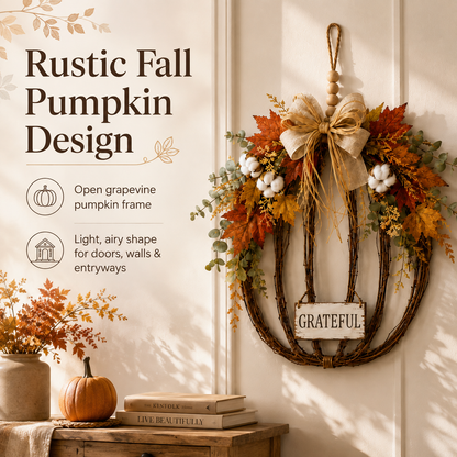 Fall Pumpkin Door Hanging Decor