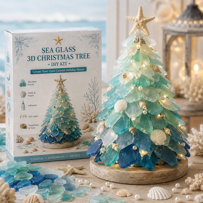 🌊🎄DIY Sea Glass 3D Christmas Tree Kit