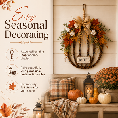 Fall Pumpkin Door Hanging Decor