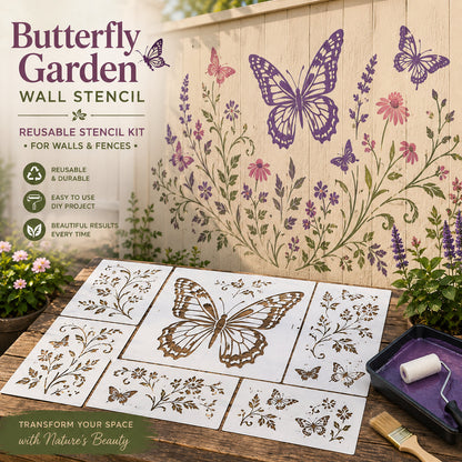 📦Limited Stock 49% OFF 🌿 Garden Wall Stencil™—Make your walls look lively and not monotonous🎁Give your child a vivid home🏠