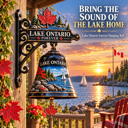 🍁 Lake Ontario Heritage Bell™ – Vintage Lakeside Hanging Chime 🔔