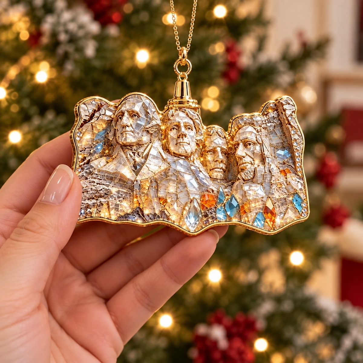 ✨ Stars Across America™ Crystal Landmark Keepsake Collection | 5 Iconic Christmas Ornaments