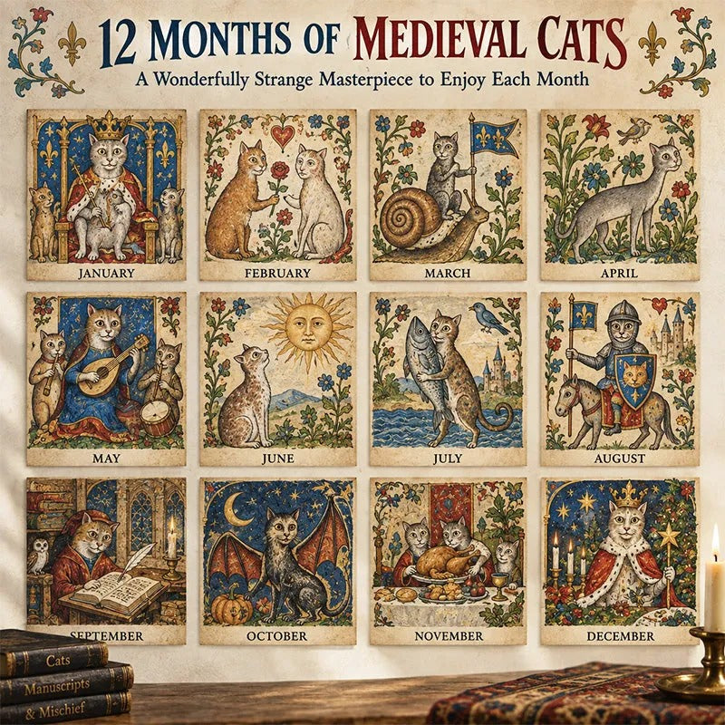 12 months of Medieval Cats 2027