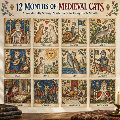 🐈🏰 Medieval Catastrophes 2027 — 12 Months of Historically Questionable Cats