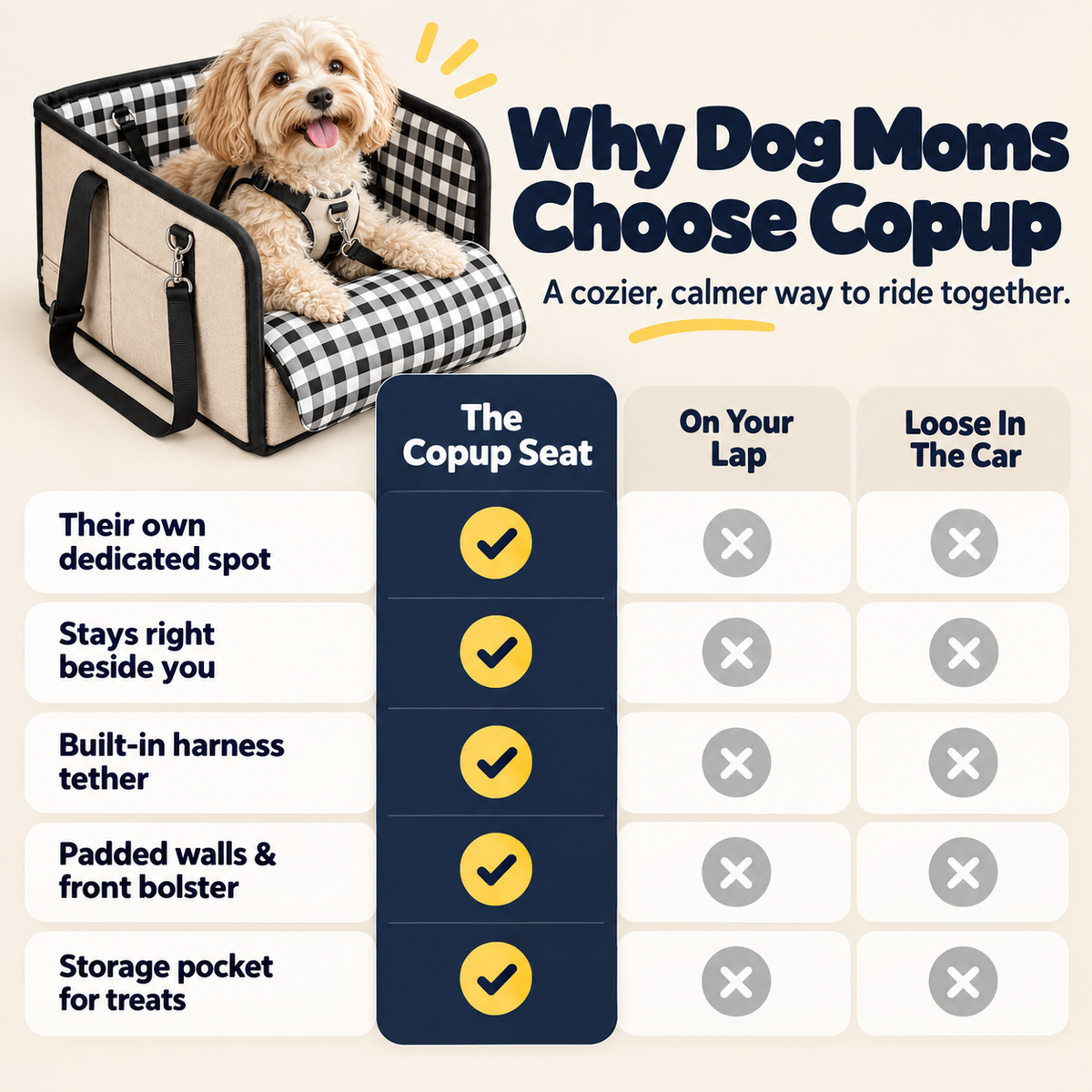 Copup Seat benefits comparison
