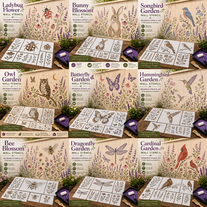 📦Limited Stock 49% OFF 🌿 Garden Wall Stencil™—Make your walls look lively and not monotonous🎁Give your child a vivid home🏠