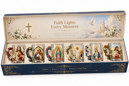 ⏳ Last Day 49% OFF – ✝️ 3D Christian Devotional Glass Mug Collection