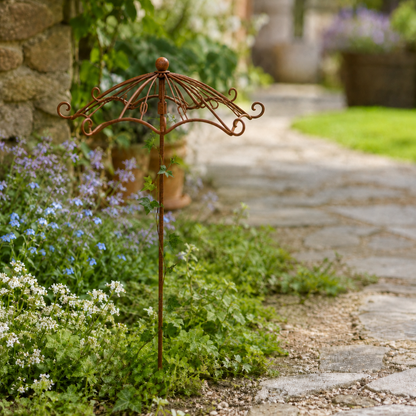 🌿 Vintage Umbrella Garden Trellis – Elegant Climbing Plant Support for Roses & Vines 🌹
