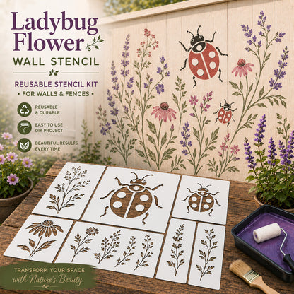 📦Limited Stock 49% OFF 🌿 Garden Wall Stencil™—Make your walls look lively and not monotonous🎁Give your child a vivid home🏠