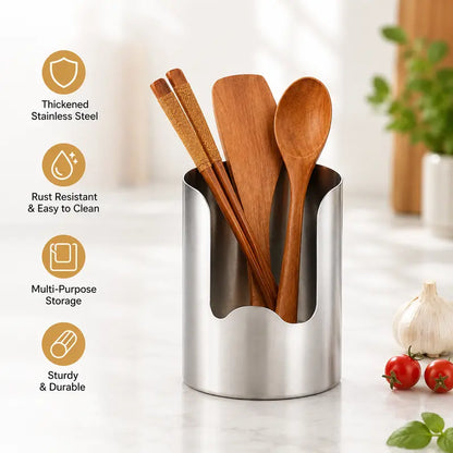 🍳 Stainless Steel Utensil & Lid Organizer