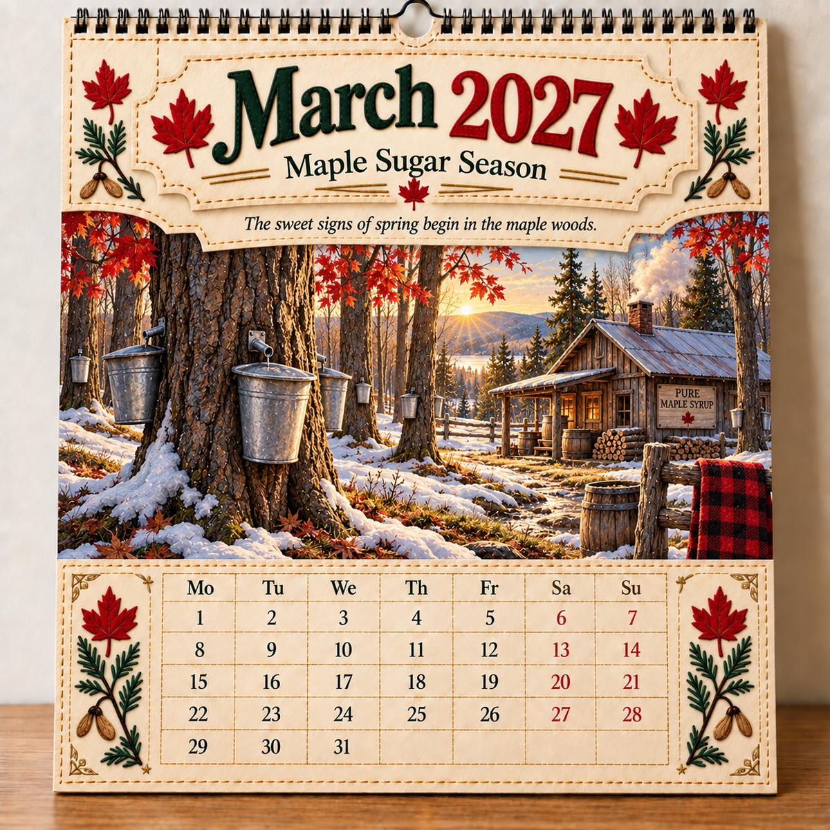 🇨🇦🍁 2027 Canada 160th Anniversary Wall Calendar 🍁🇨🇦