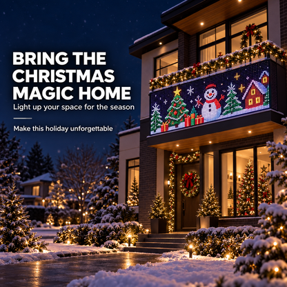 🔥LAST DAY 49% OFF -🎄 Smart RGB Pixel LED Curtain Lights | App-Controlled Dynamic Holiday Light Show for Outdoor Home Decoration