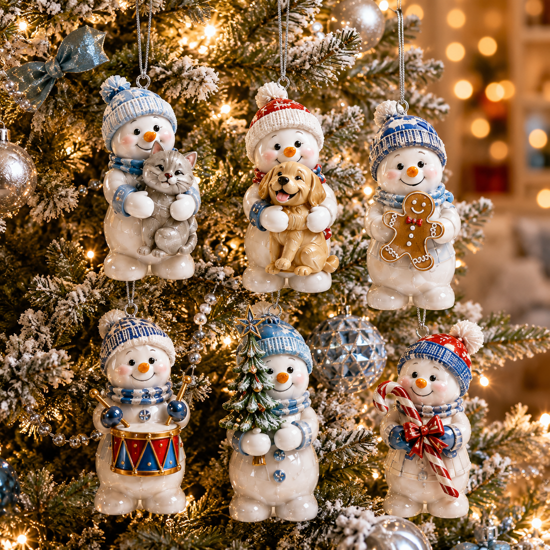 Snowman Christmas character detail