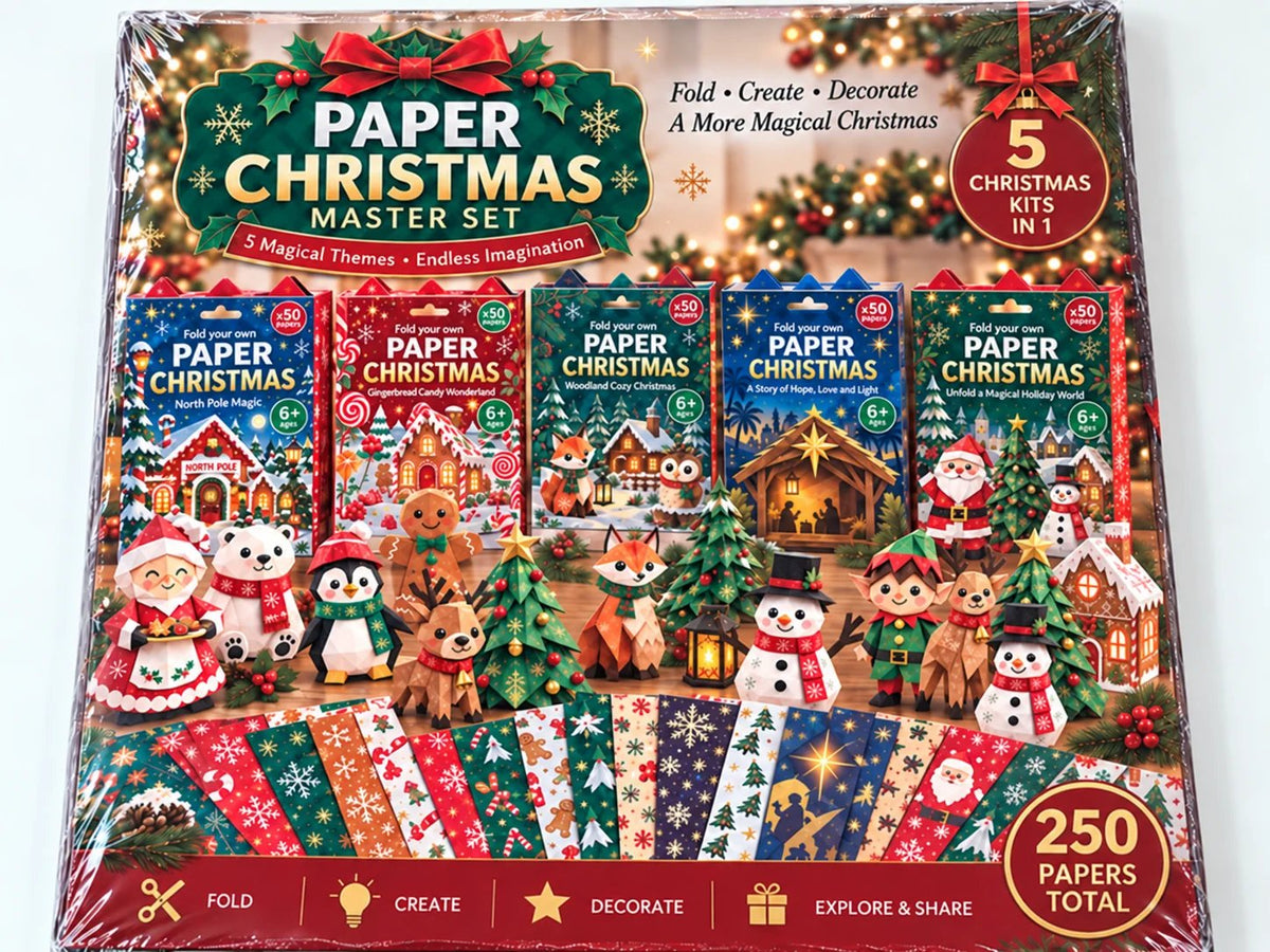 🧘 Relaxing & Beginner-Friendly- 3D DIY Paper Christmas (💕 Step-by-Step Guide Included)