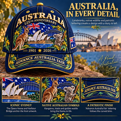 🦘Australia 125th Anniversary 1901–2026 Commemorative Cap