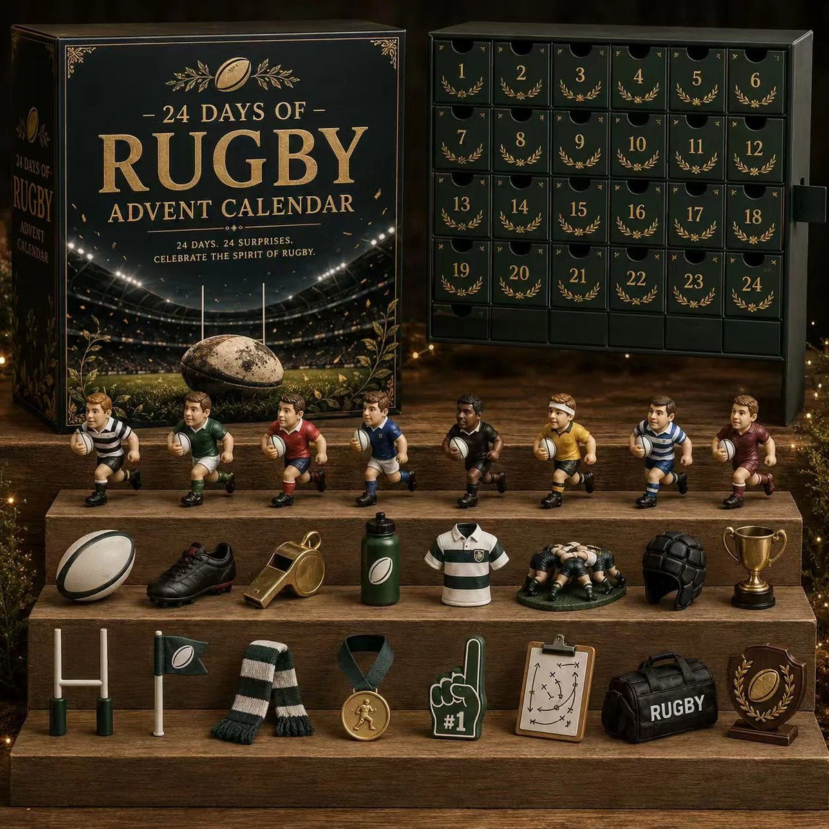 🎄🔥 Christmas Limited-Time 50% Off Sale- 🏉 Rugby Advent Calendar – 24 Unique Rugby