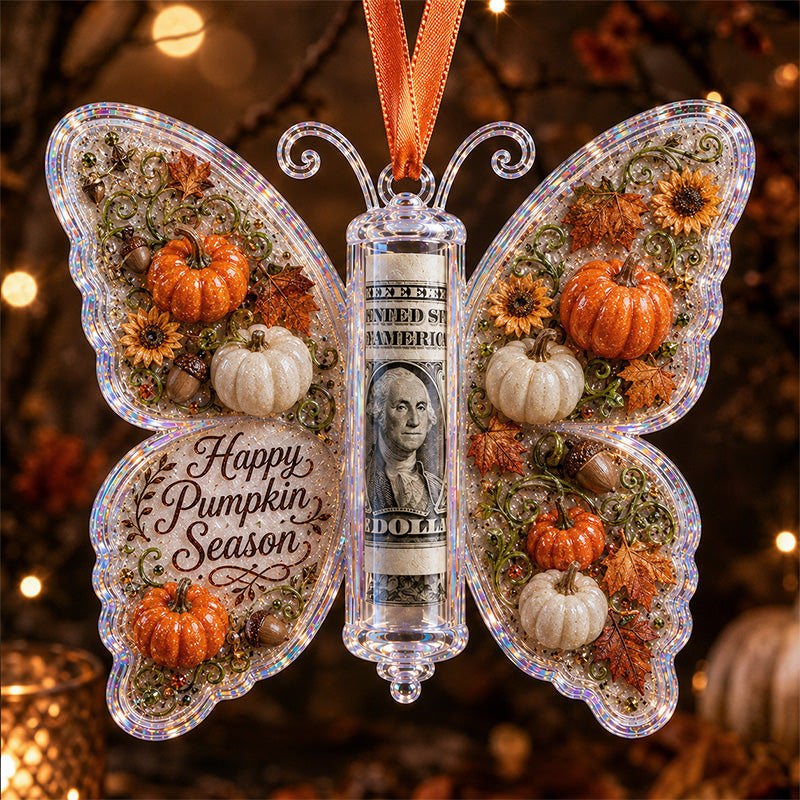 🦋🎃 Halloween Butterfly Cash Holder Ornament