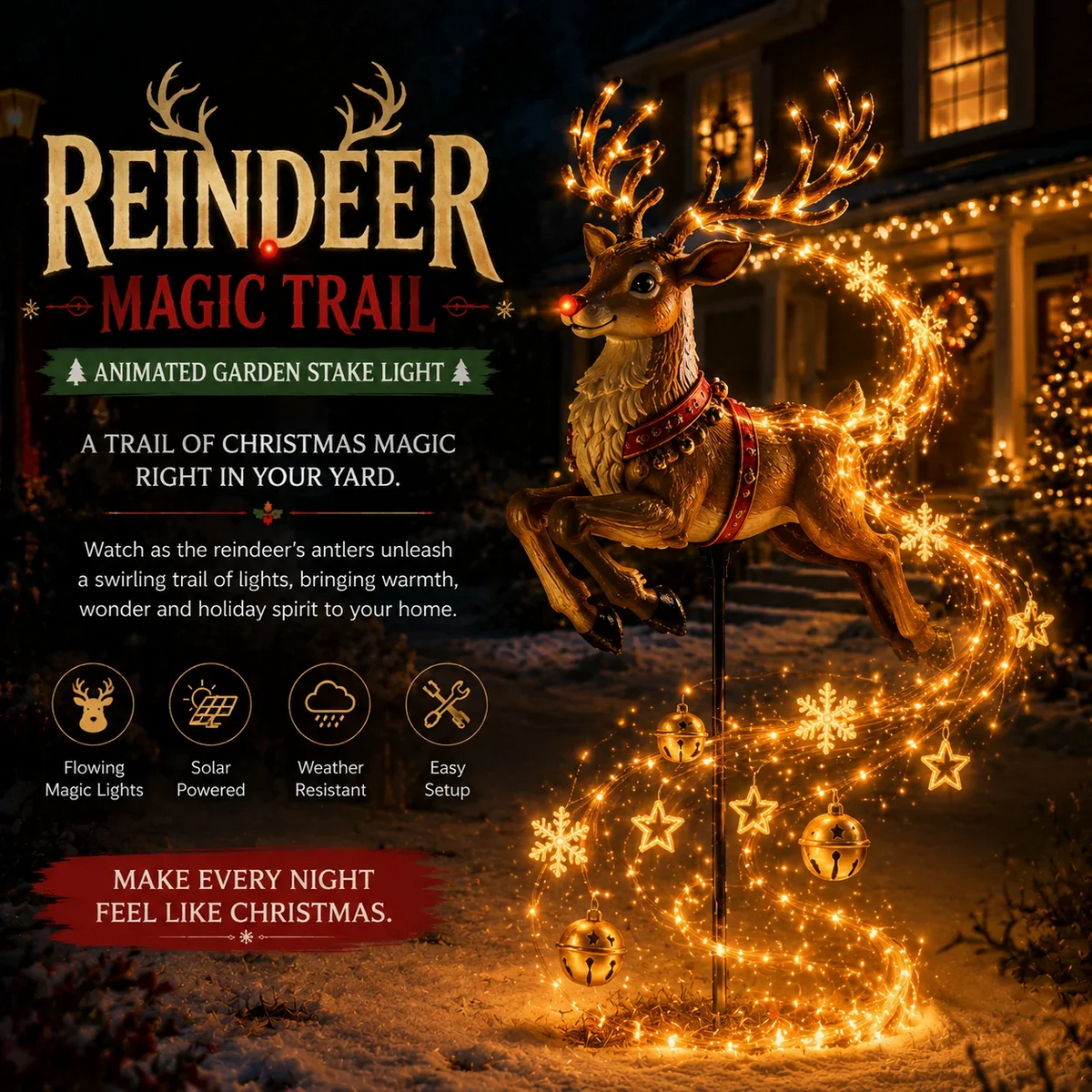 ✨ Enchanted Flower Fairy Solar Garden Light – Magical Glowing Outdoor Christmas Yard Decor 🧚🌸