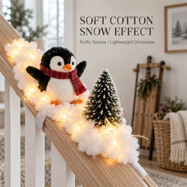 Complete penguin Christmas staircase set