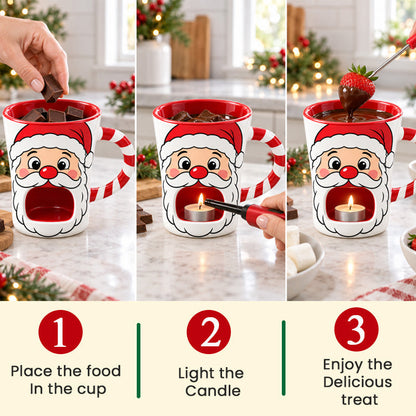 🎅🍫 Santa’s Sweet Melt™ Christmas Chocolate Fondue Mug