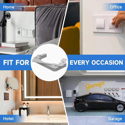 Metal Outlet Spacer Plates – Flush-Fit Leveling for Loose & Recessed Outlets
