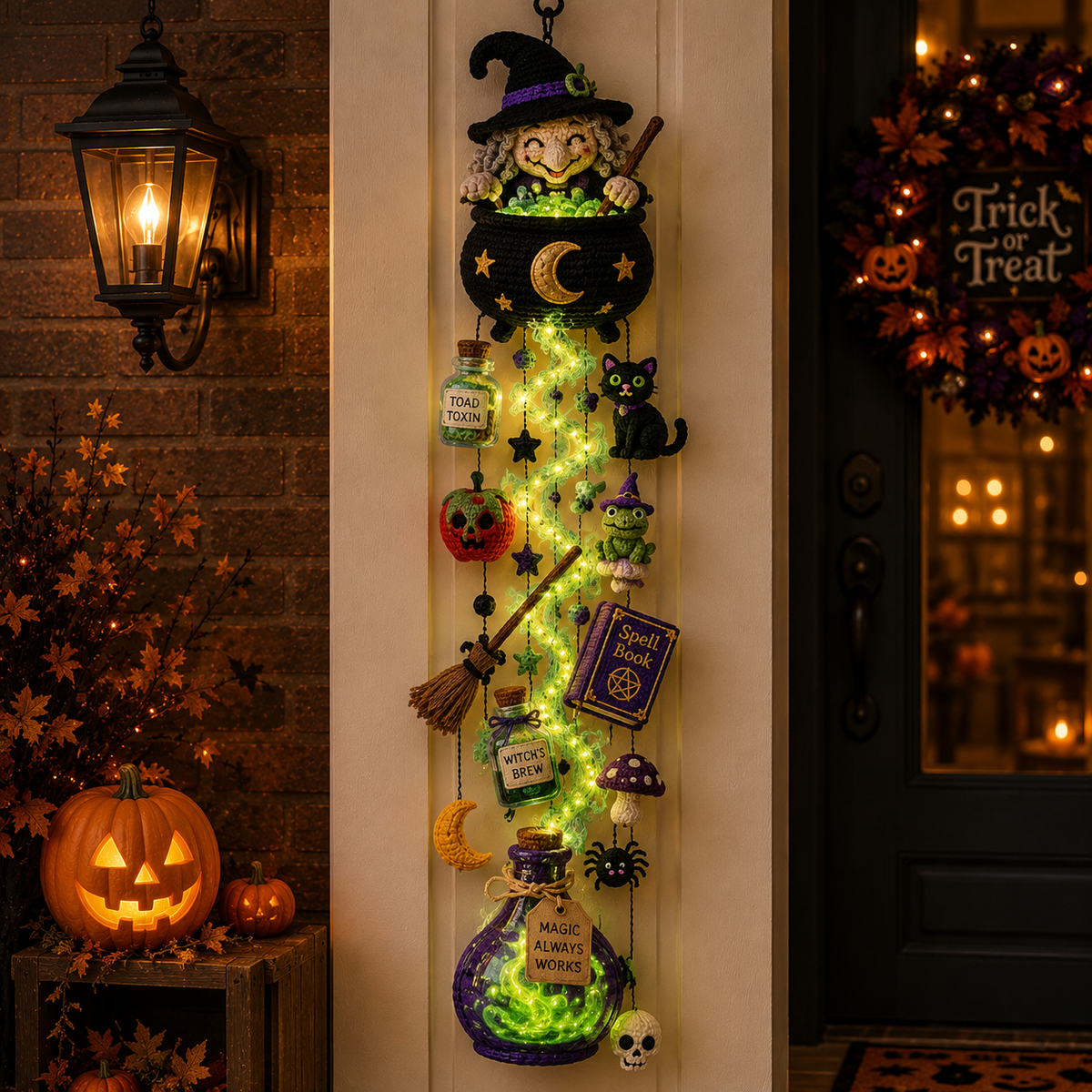 Haunted Halloween porch decoration