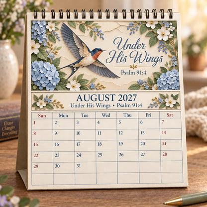 ✝️ Faith Through the Seasons™ 2027 Scripture Calendar | 12 Months of Hope, Nature & Grace