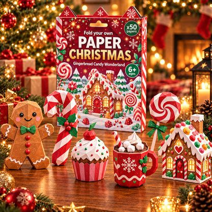 🧘Relaxing & Beginner-Friendly- 3D DIY Paper Christmas(💕Step-by-Step Guide Included)