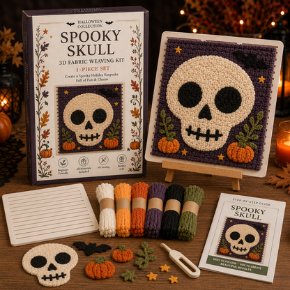 🎃 Halloween Fabric Weaving Kit