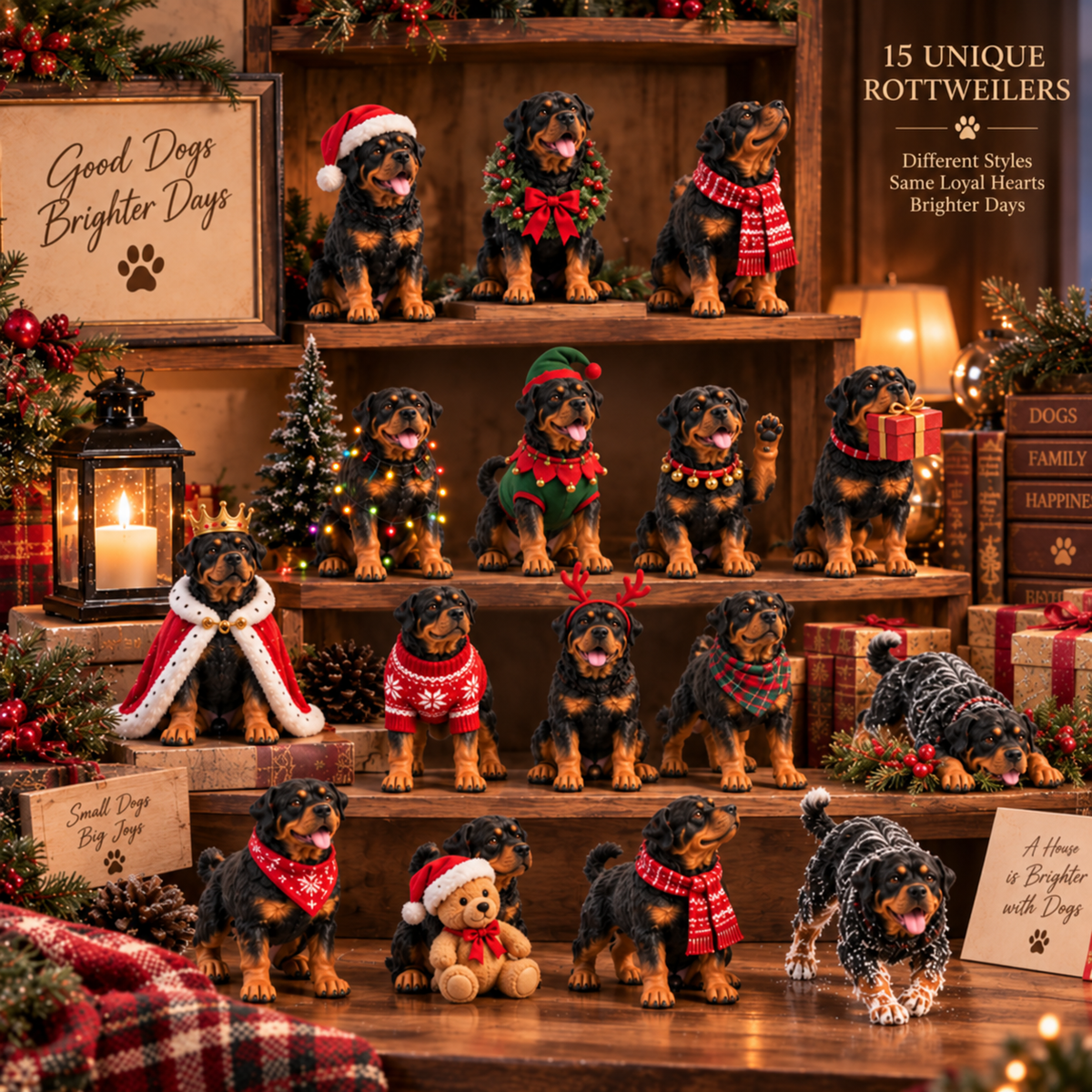 🎄 Rottweiler Christmas Countdown™ 24 Days of Loyal Little Rotties
