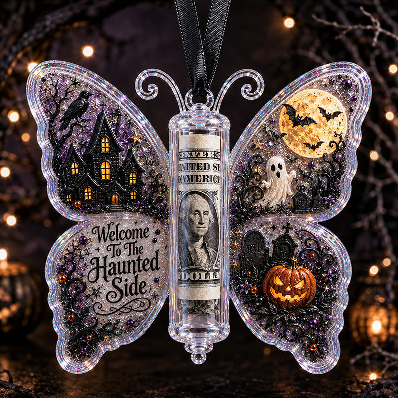 🦋🎃 Halloween Butterfly Cash Holder Ornament