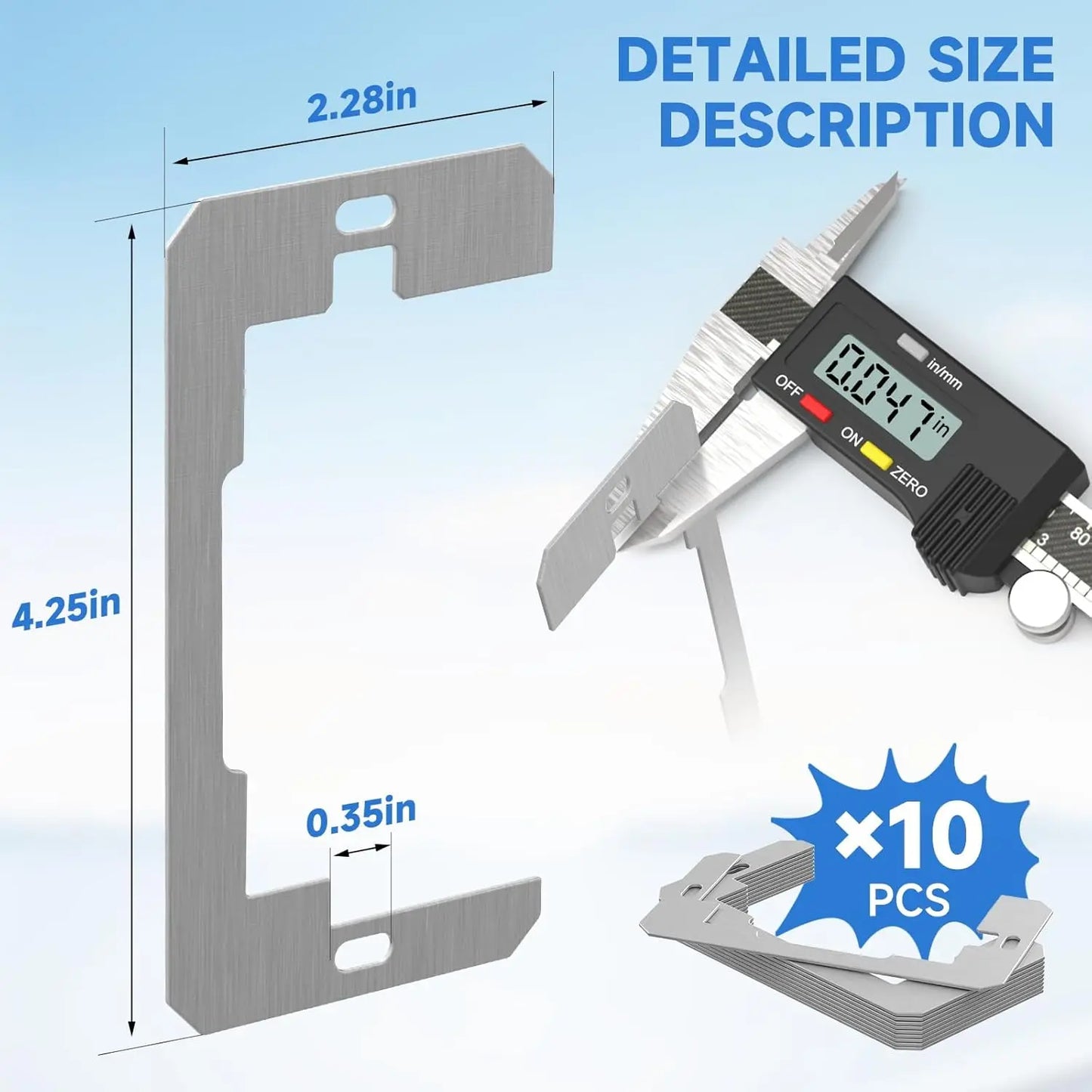 Metal Outlet Spacer Plates – Flush-Fit Leveling for Loose & Recessed Outlets