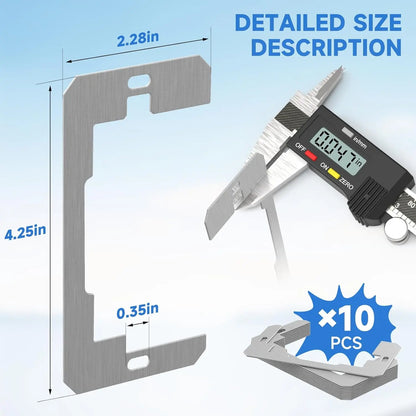 Metal Outlet Spacer Plates – Flush-Fit Leveling for Loose & Recessed Outlets