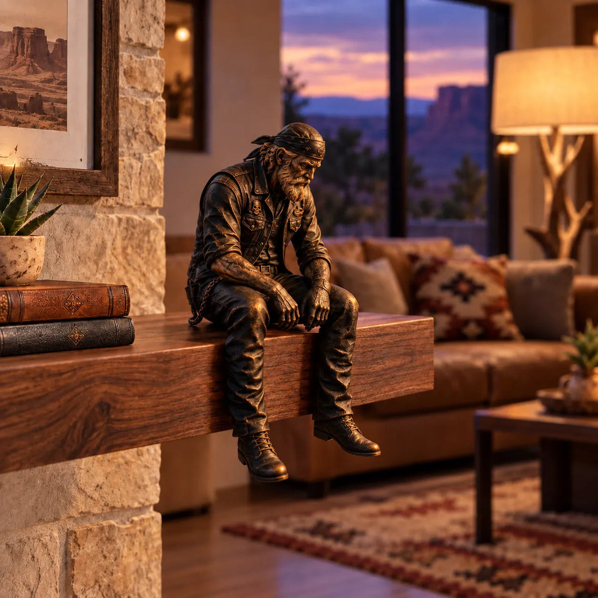 Style C quiet old biker shelf sitter