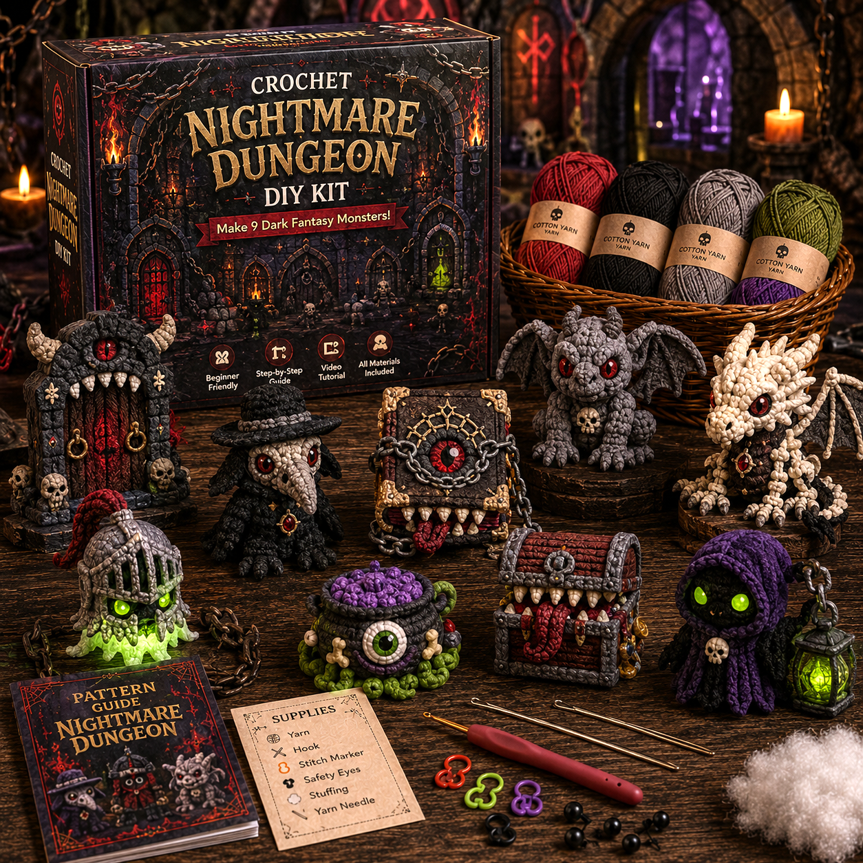 Nightmare Dungeon Crochet DIY Kit